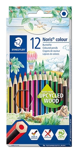 Staedtler Colored Pencil Noris Upcycled Wood set (12)